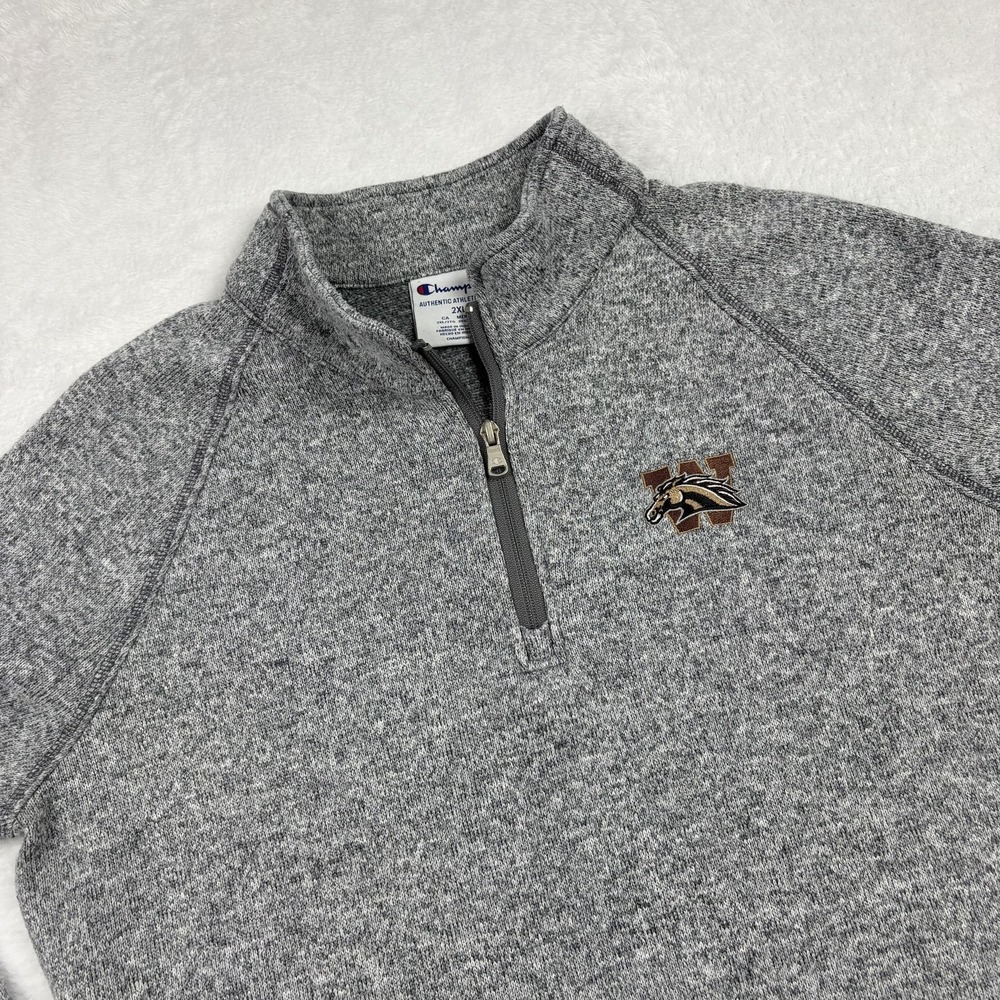 Western Michigan Broncos Sweatshirt Womens 2XL Gray NCAA Football Champion